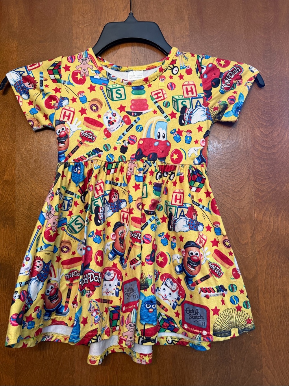 Yellow Kids' Playtime Print Dress